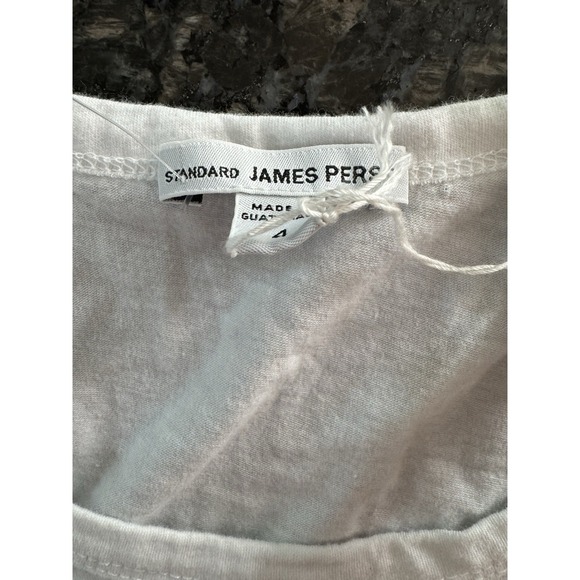 CLASSIC V-NECK SKINNY" DRESS By James Perse White Size 4 - Picture 5 of 9